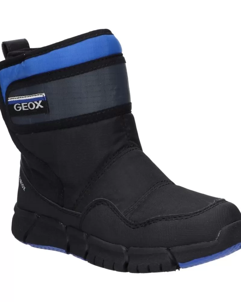 Man GEOX Man And Boy Mid Boots J269Xf 0Fu50 J Flexyper Boy B Abx C0245 Black-Royal