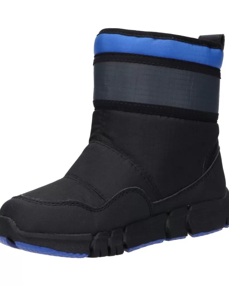 Man GEOX Man And Boy Mid Boots J269Xf 0Fu50 J Flexyper Boy B Abx C0245 Black-Royal