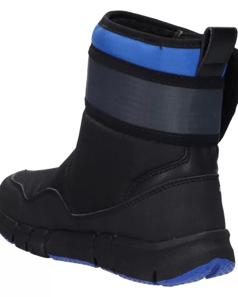 Man GEOX Man And Boy Mid Boots J269Xf 0Fu50 J Flexyper Boy B Abx C0245 Black-Royal