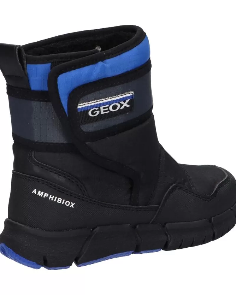 Man GEOX Man And Boy Mid Boots J269Xf 0Fu50 J Flexyper Boy B Abx C0245 Black-Royal