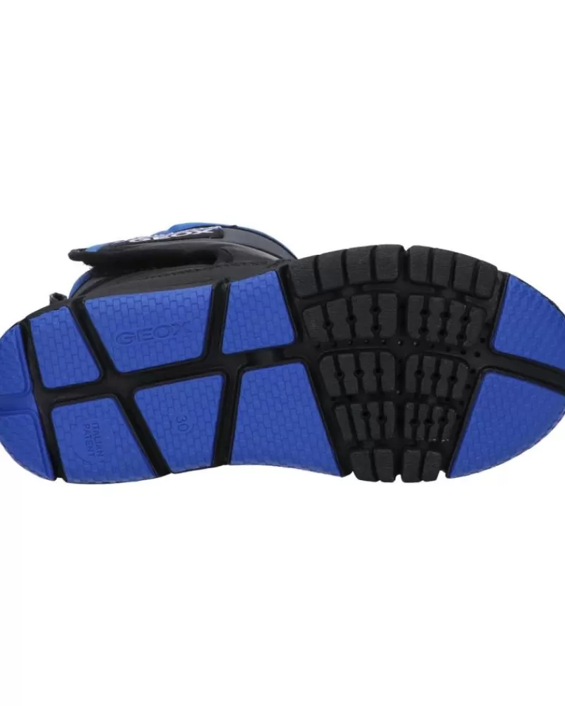 Man GEOX Man And Boy Mid Boots J269Xf 0Fu50 J Flexyper Boy B Abx C0245 Black-Royal