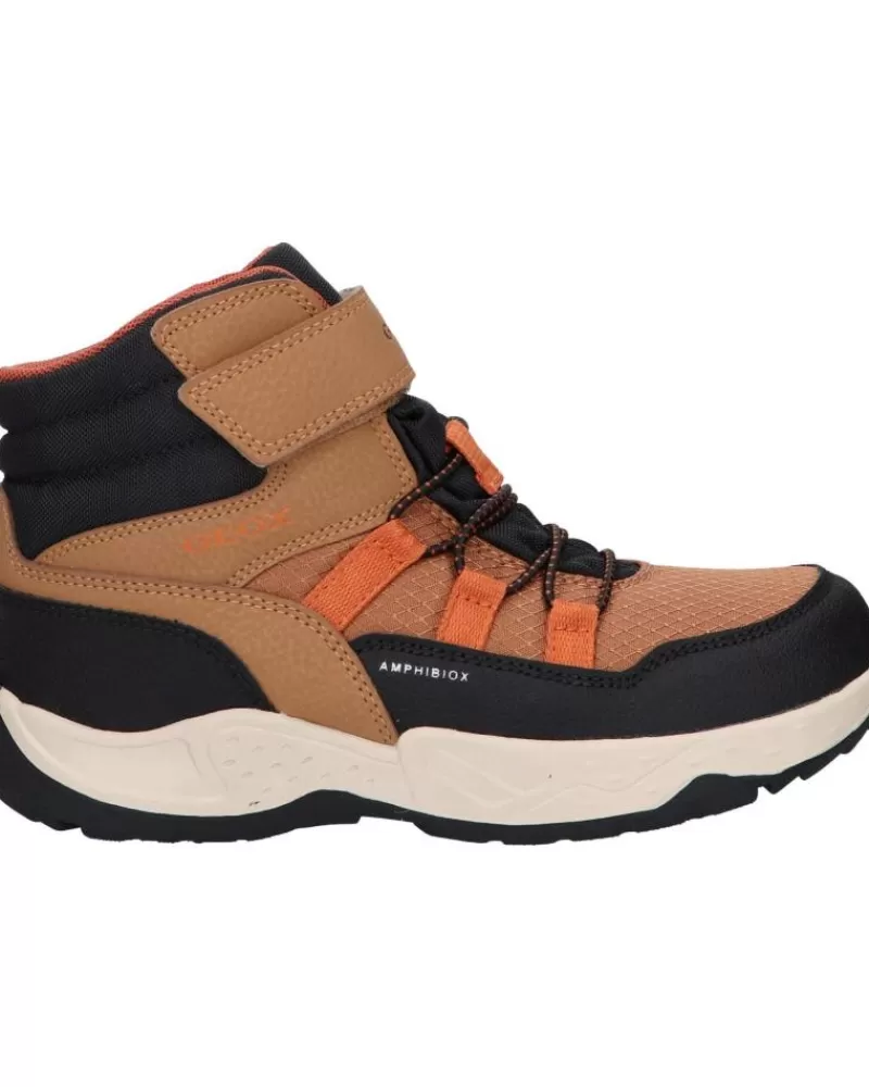 Man GEOX Man And Boy Mid Boots J26Fsc 0Fuce J Sentiero Boy B Abx C6241 Lt Brown-Orange