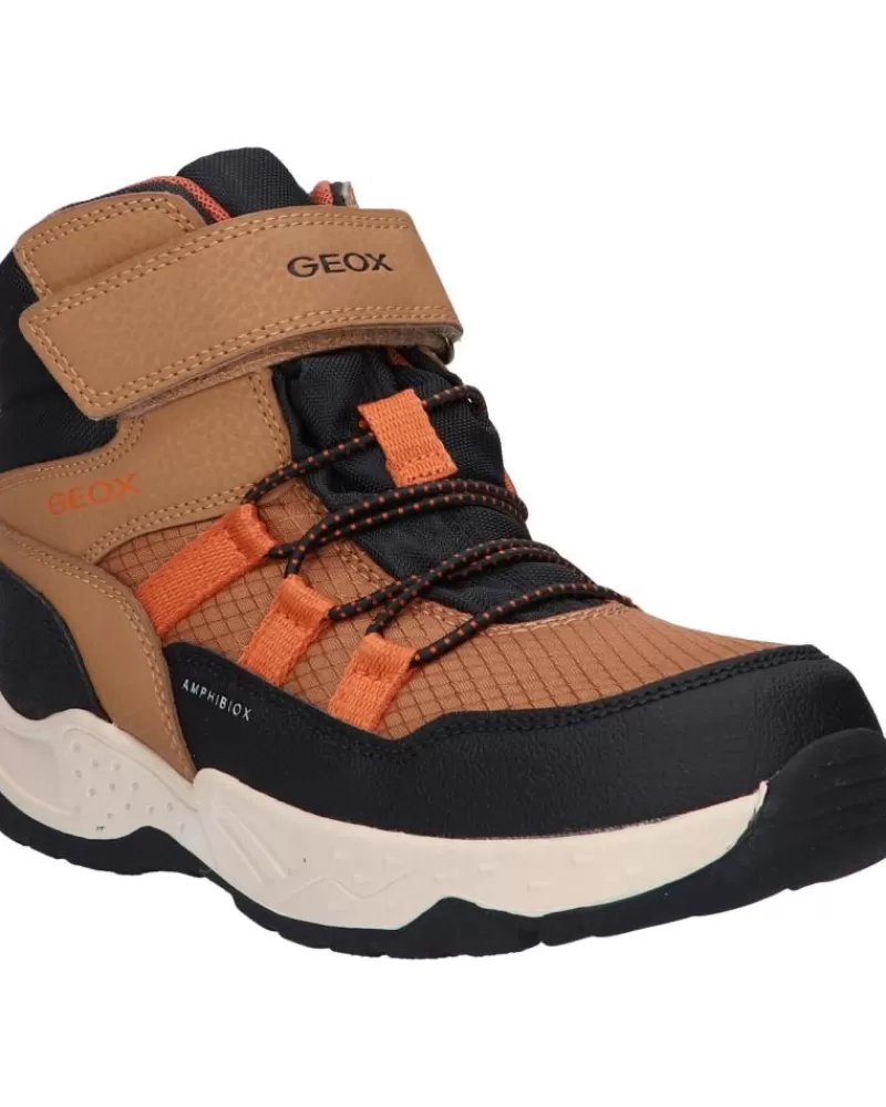 Man GEOX Man And Boy Mid Boots J26Fsc 0Fuce J Sentiero Boy B Abx C6241 Lt Brown-Orange
