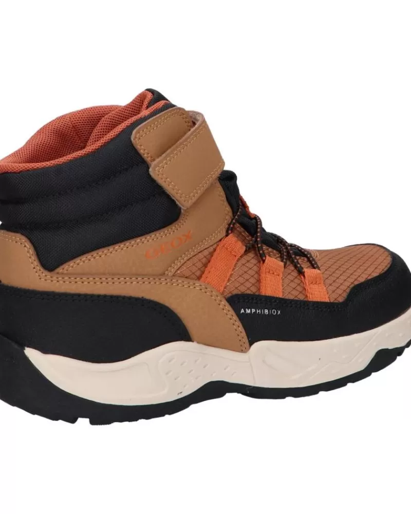 Man GEOX Man And Boy Mid Boots J26Fsc 0Fuce J Sentiero Boy B Abx C6241 Lt Brown-Orange