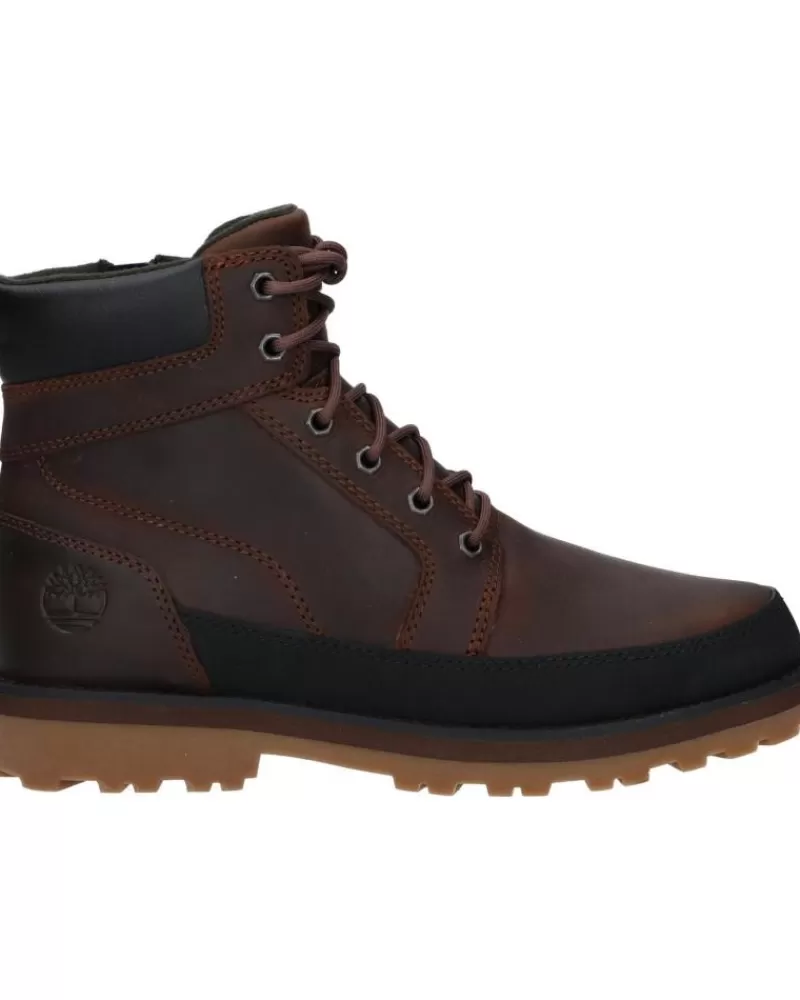 Boy TIMBERLAND Boots-Man And Boy Mid Boots A62W19311 Courma Kid Mid Lace Up 9311 - Dark Brow