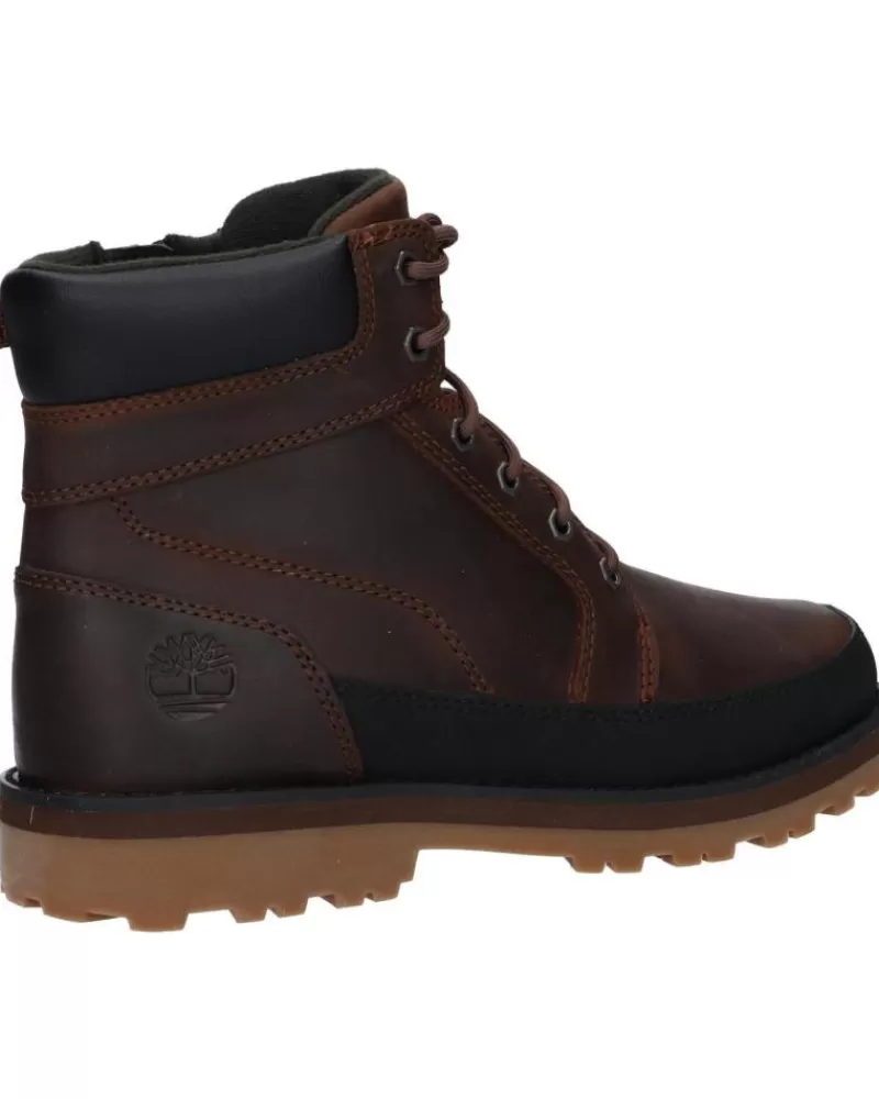 Boy TIMBERLAND Boots-Man And Boy Mid Boots A62W19311 Courma Kid Mid Lace Up 9311 - Dark Brow