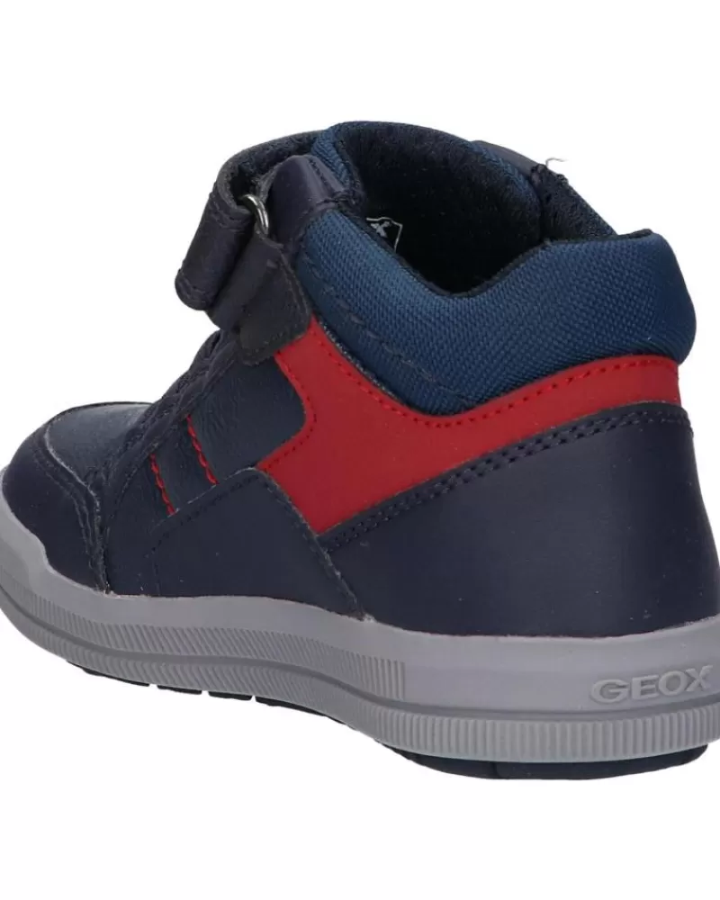 Man GEOX Man And Boy Trainers J044Aa 05411 J Arzach Boy C0735 Navy-Red