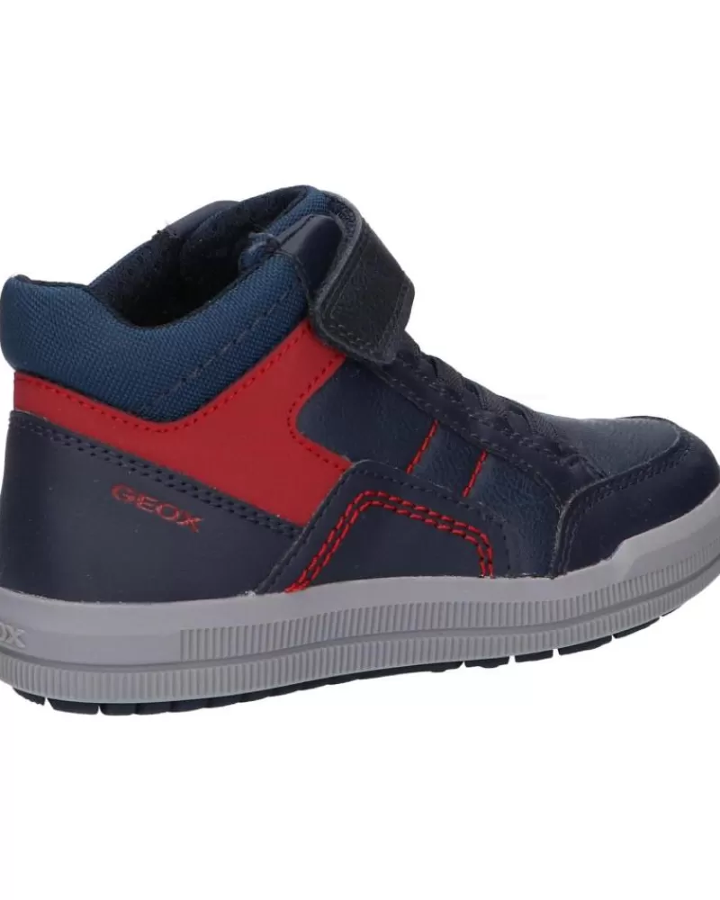 Man GEOX Man And Boy Trainers J044Aa 05411 J Arzach Boy C0735 Navy-Red