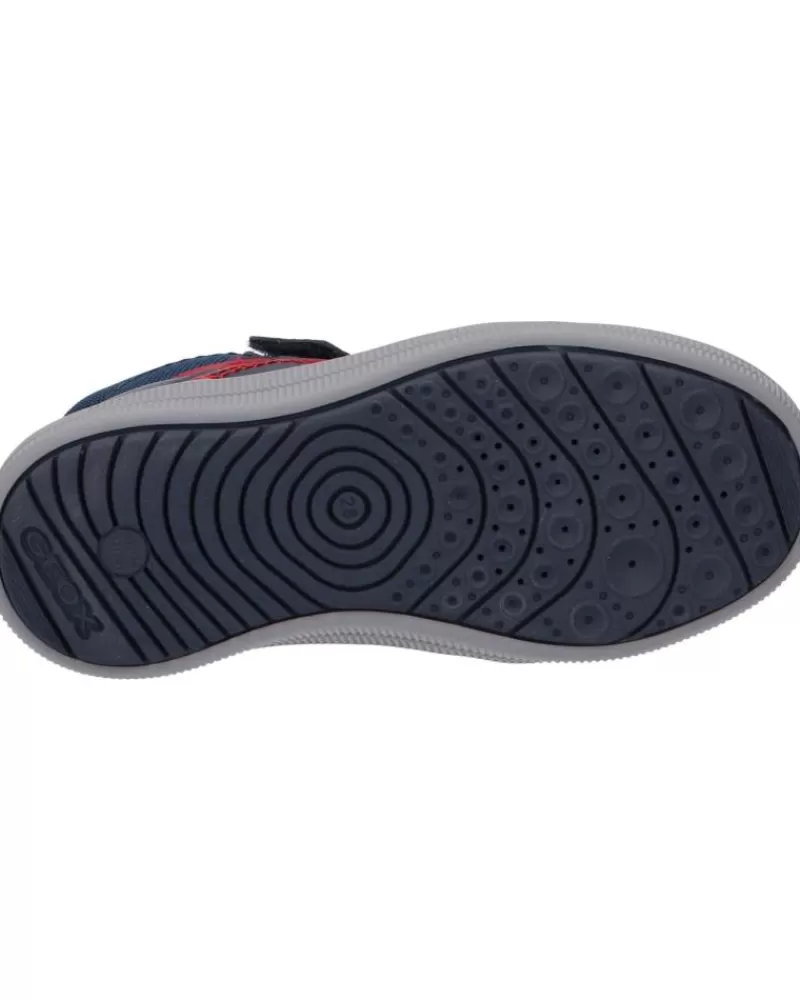 Man GEOX Man And Boy Trainers J044Aa 05411 J Arzach Boy C0735 Navy-Red