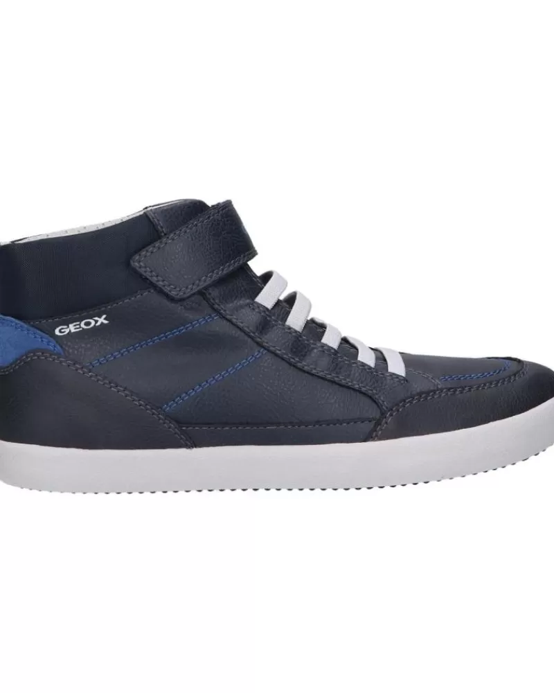 Man GEOX Man And Boy Trainers J045Ca 0Mebu J Gisli Boy C4226 Navy-Royal