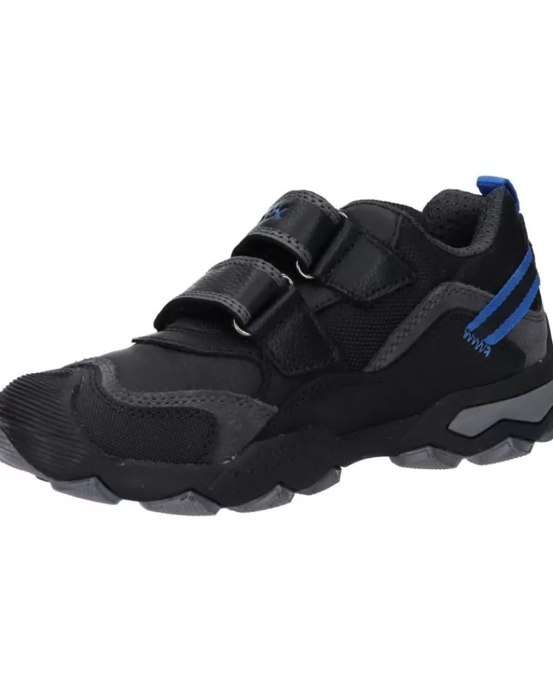 Man GEOX Man And Boy Trainers J159Va 085Fu J Buller Boy C0245 Black-Royal