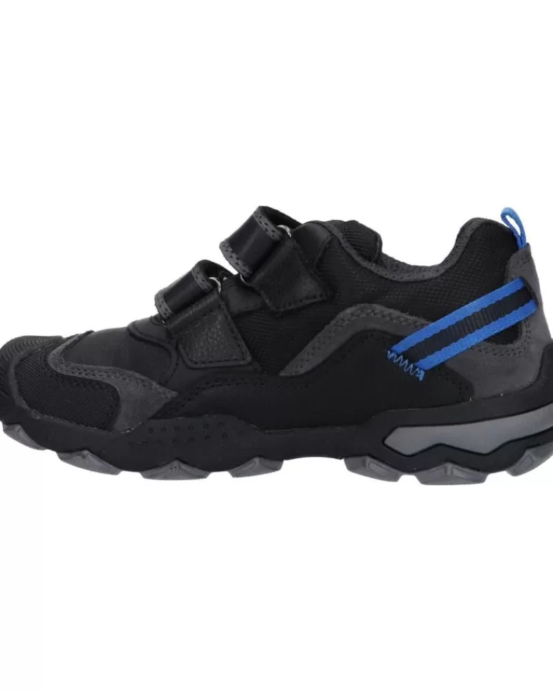 Man GEOX Man And Boy Trainers J159Va 085Fu J Buller Boy C0245 Black-Royal