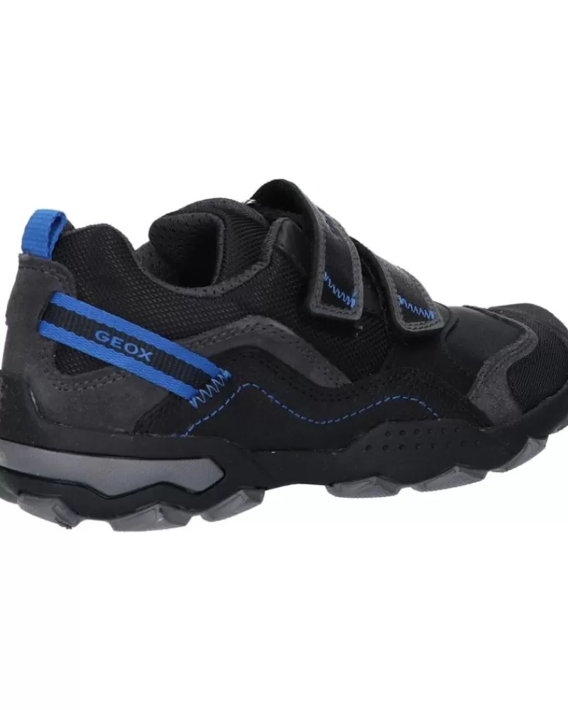Man GEOX Man And Boy Trainers J159Va 085Fu J Buller Boy C0245 Black-Royal