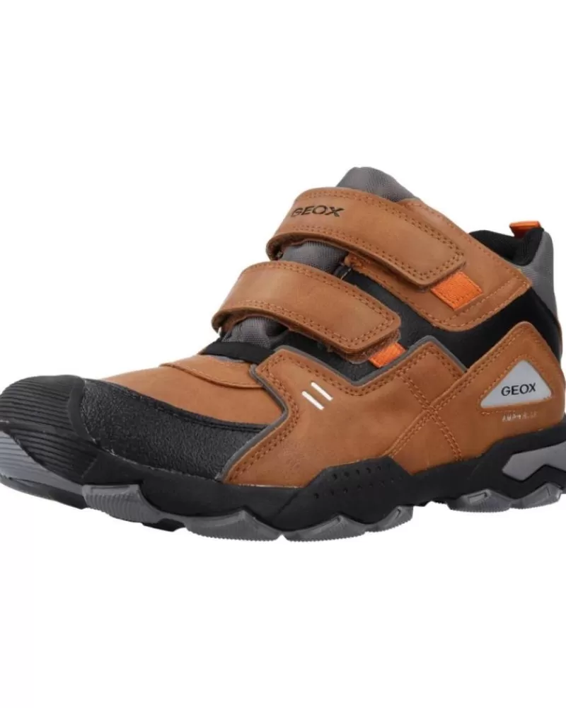 Man GEOX Man And Boy Trainers J169Wa 0Mefu J Buller Boy B Abx C0616 Brown-Orange