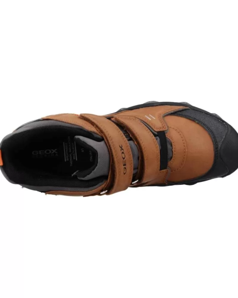 Man GEOX Man And Boy Trainers J169Wa 0Mefu J Buller Boy B Abx C0616 Brown-Orange