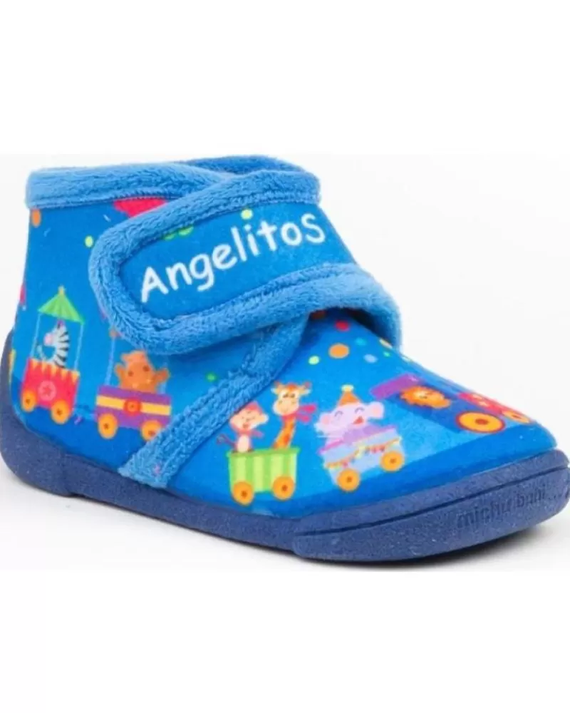 Man ANGELITOS Man Boat Shoes Pantufla Infantil Estampado 137 Azul