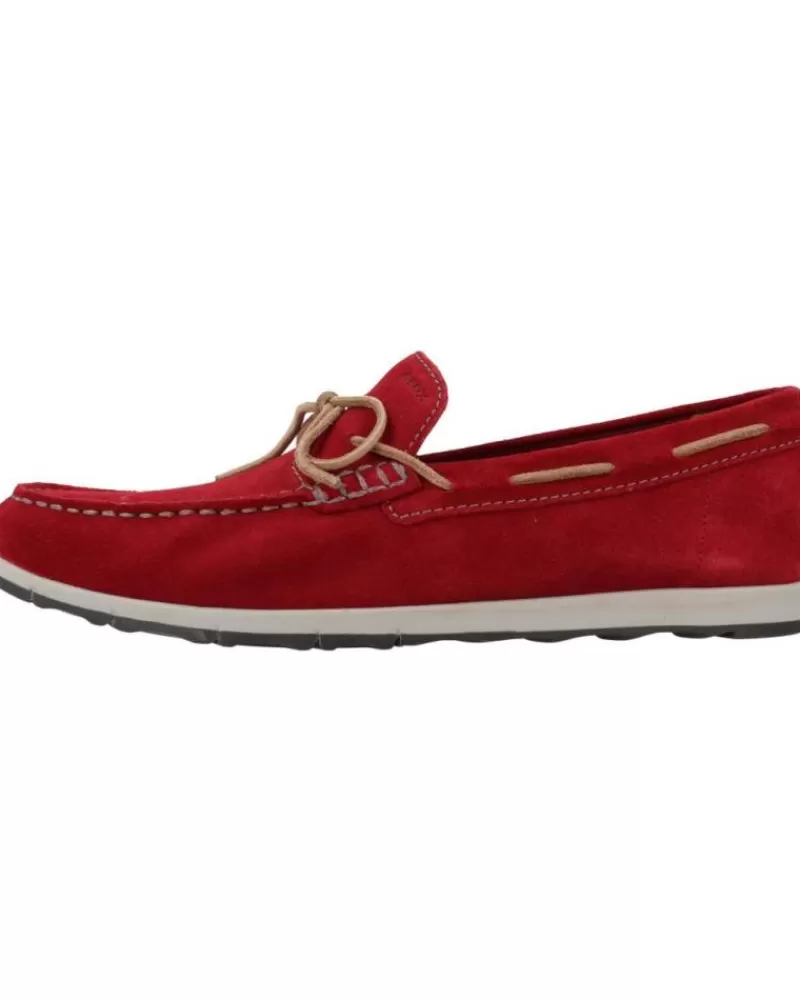 Man GEOX Man Boat Shoes U Calarossa Rojo