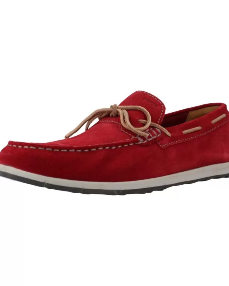 Man GEOX Man Boat Shoes U Calarossa Rojo