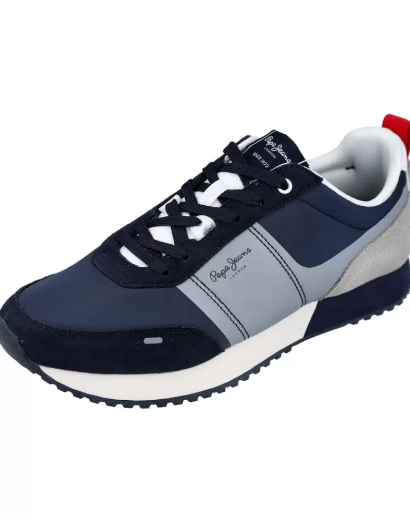 Man PEPE JEANS Man Boat Shoes Pms30909 Tour Transfer Azul