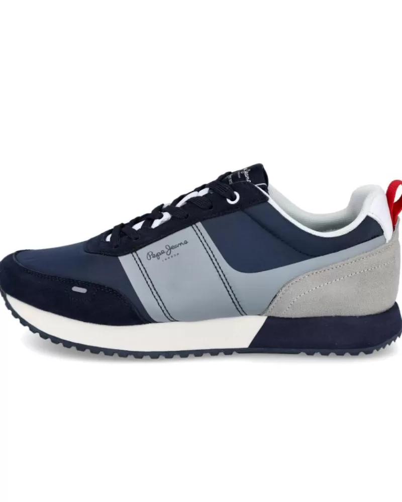 Man PEPE JEANS Man Boat Shoes Pms30909 Tour Transfer Azul
