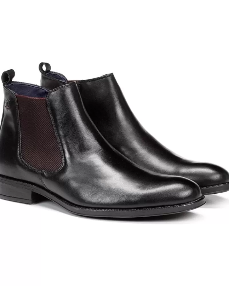 Man FLUCHOS Man Boots Botin Heracles 8756 Negro