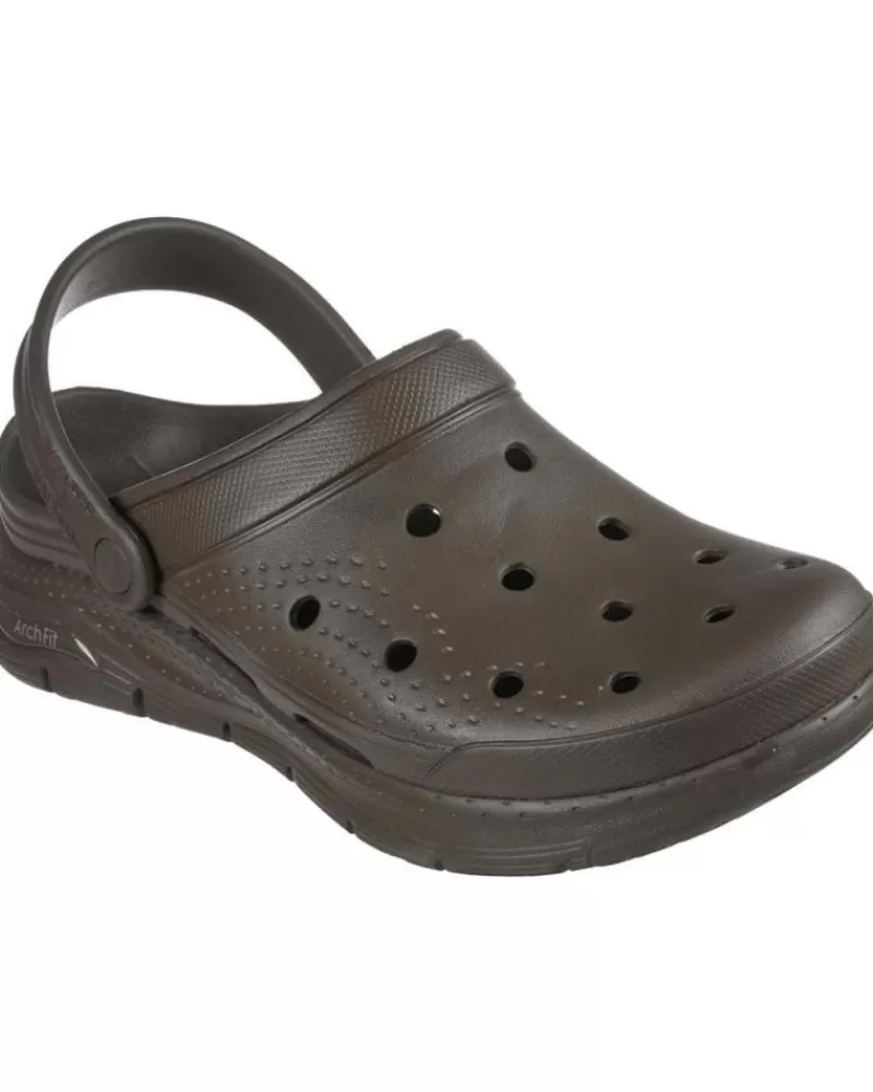 Man SKECHERS Man Clogs Sandalias 243160 Kaki Verde