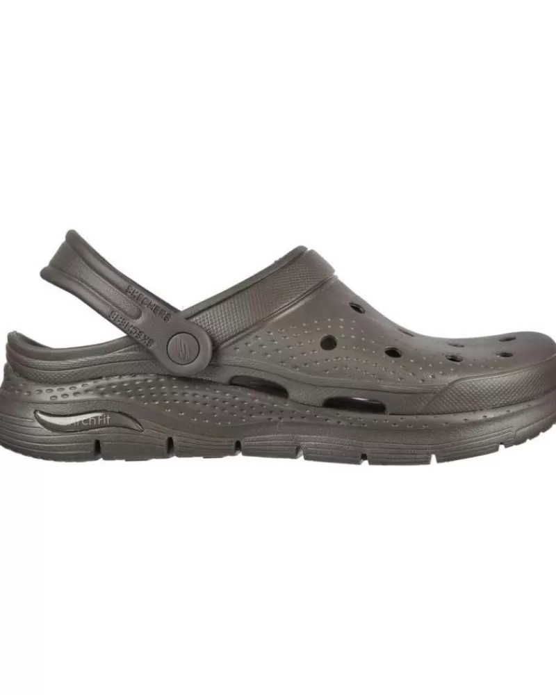 Man SKECHERS Man Clogs Sandalias 243160 Kaki Verde