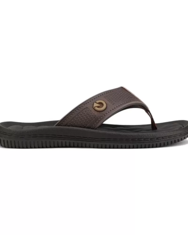 Man CARTAGO Man Flip Flops 11020-Af403 Fiji Iv Thong Ad Brown-Brown