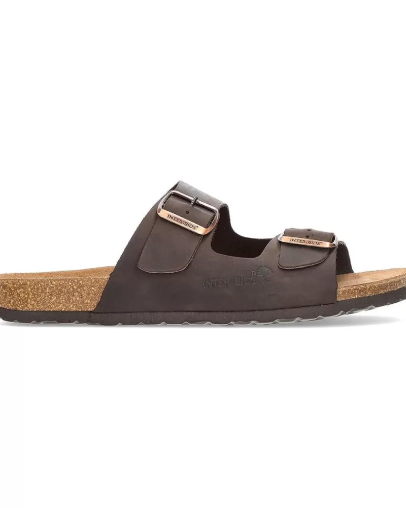 Man INTERBIOS Man Flip Flops Sandalia Comoda 9560 Mokacobre