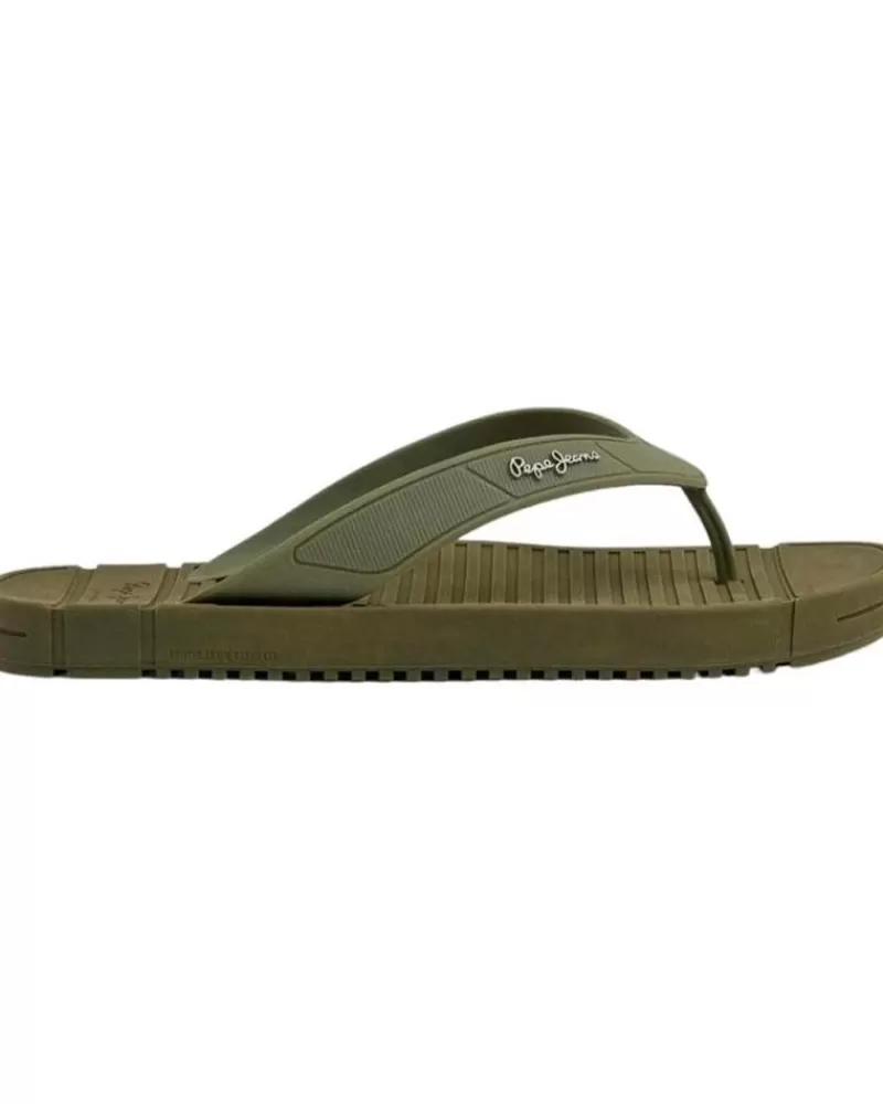 Man PEPE JEANS Man Flip Flops Chanclas Pms70137 Shore M Army