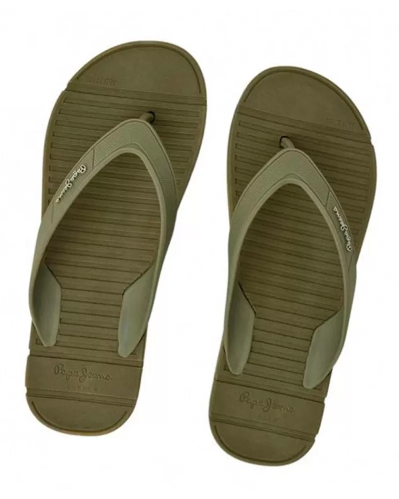 Man PEPE JEANS Man Flip Flops Chanclas Pms70137 Shore M Army
