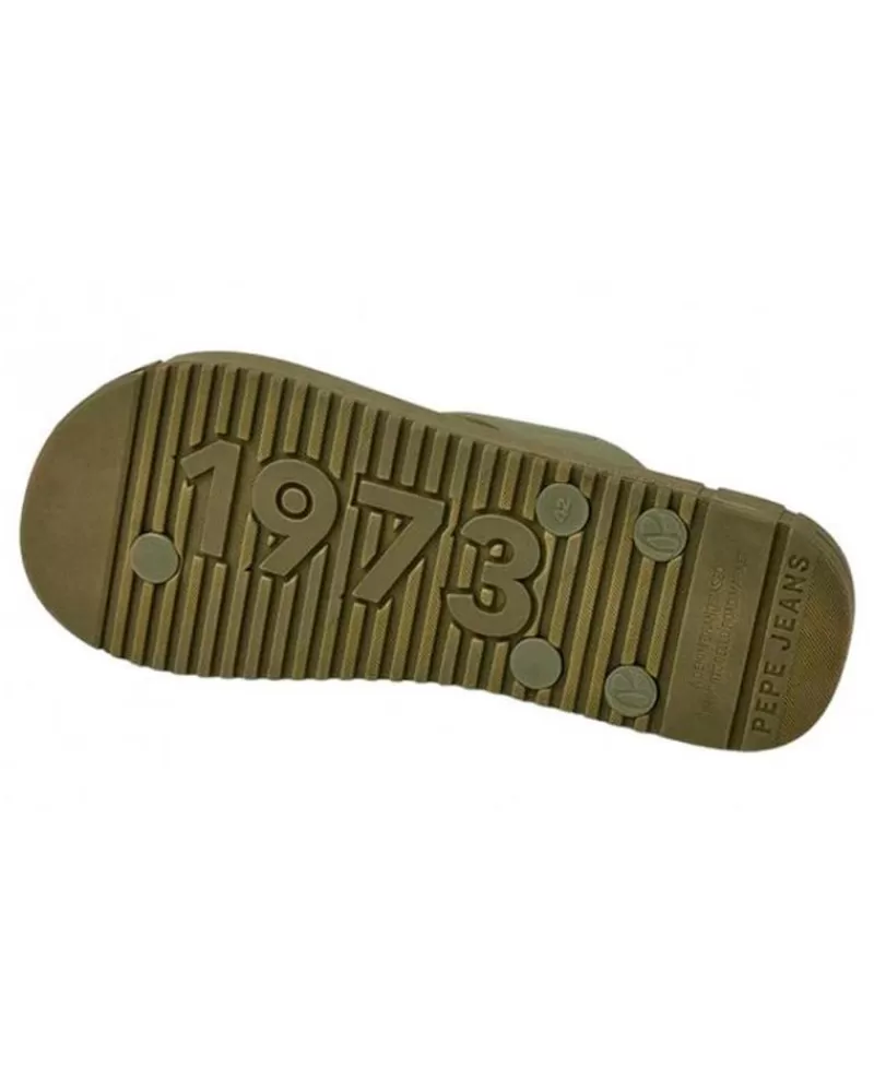 Man PEPE JEANS Man Flip Flops Chanclas Pms70137 Shore M Army