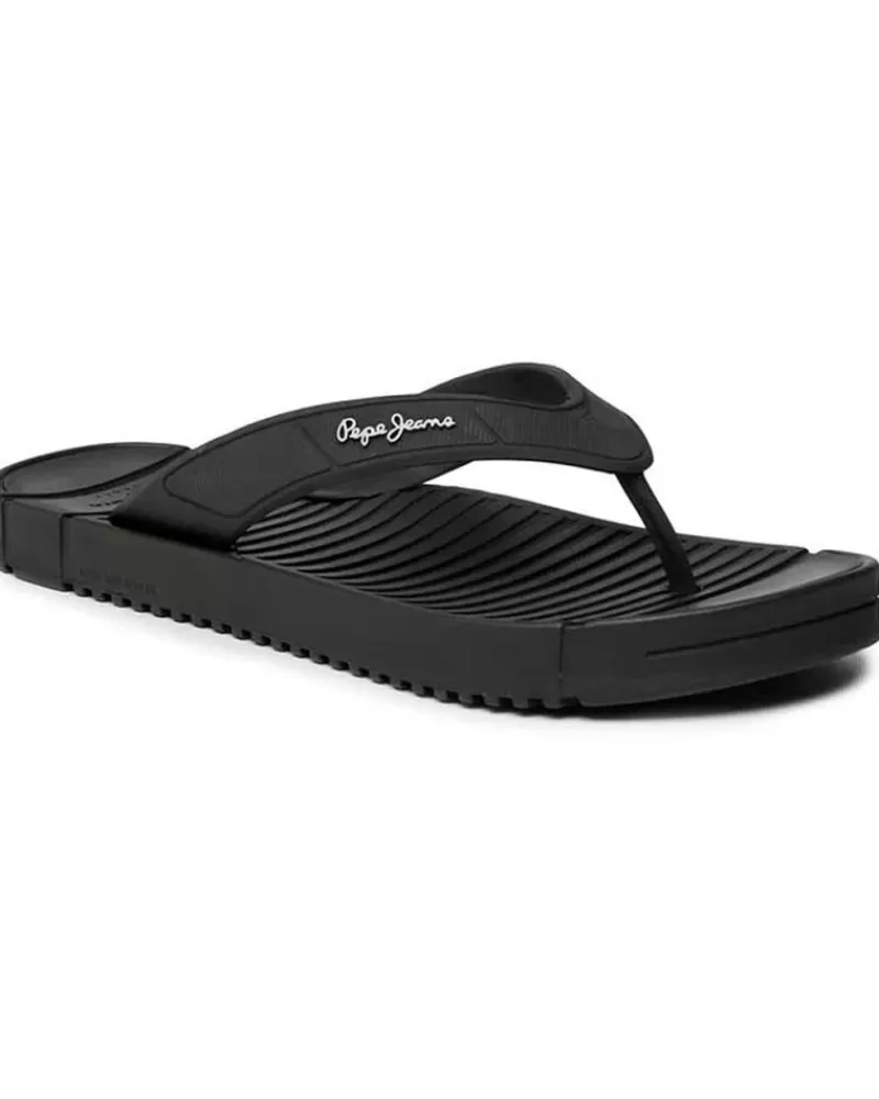 Man PEPE JEANS Man Flip Flops Chanclas Pms70137 Shore M Black