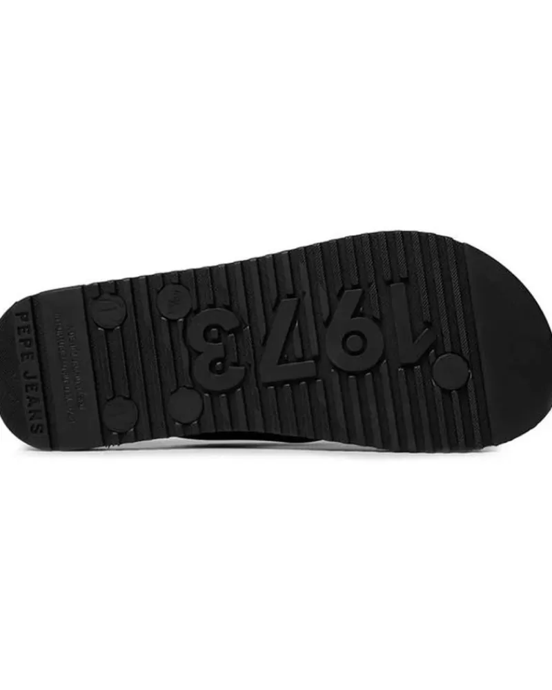 Man PEPE JEANS Man Flip Flops Chanclas Pms70137 Shore M Black