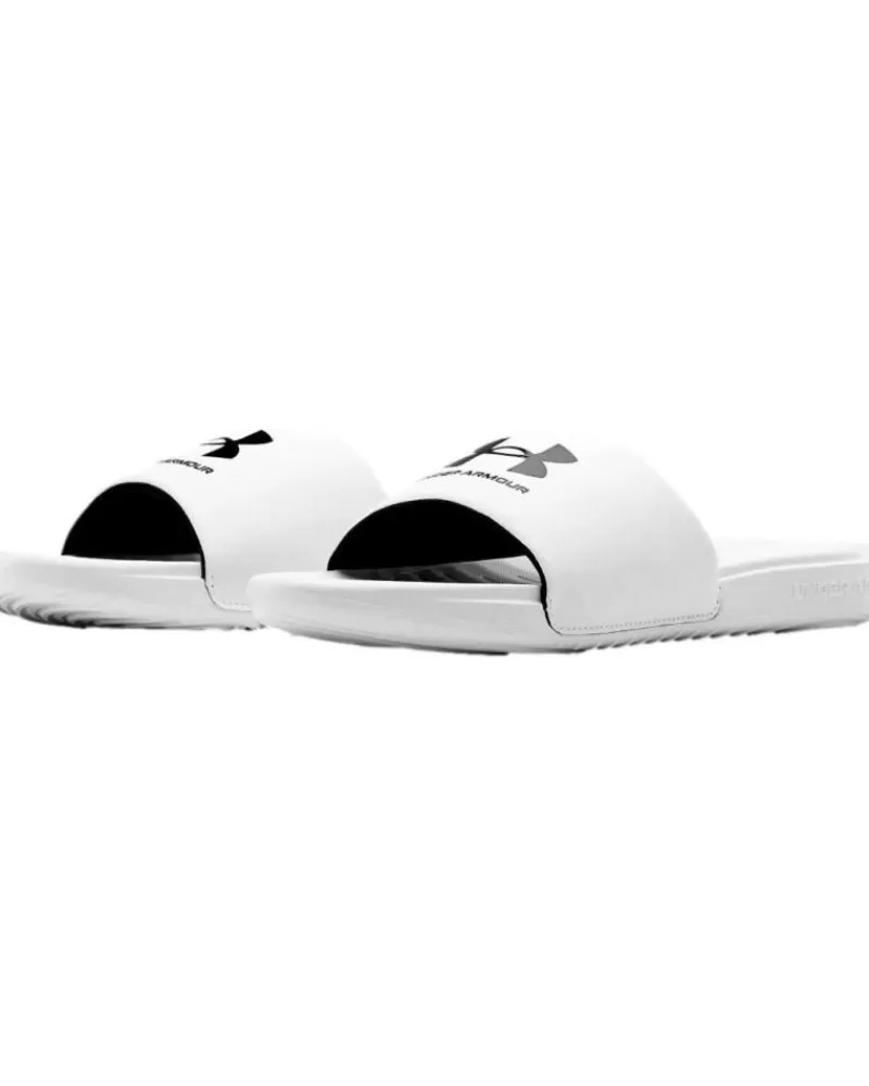 Man UNDER ARMOUR Man Flip Flops Chanclas Hombre Ansa Fixed 3023761 Blanco