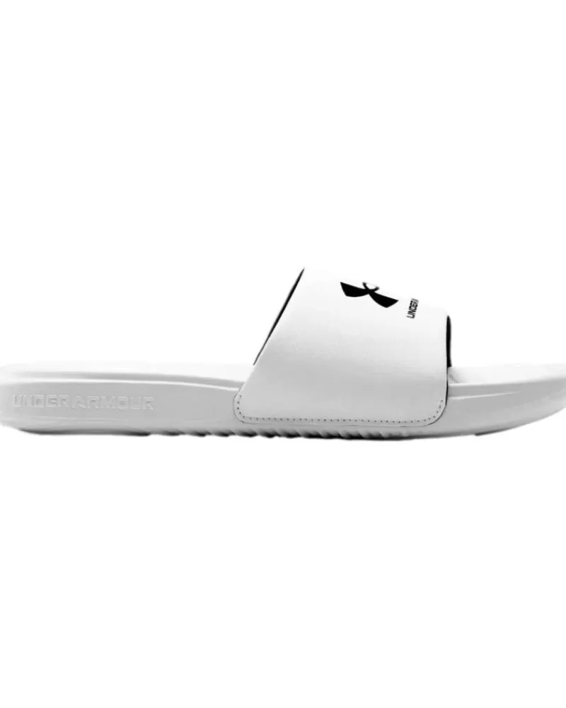 Man UNDER ARMOUR Man Flip Flops Chanclas Hombre Ansa Fixed 3023761 Blanco