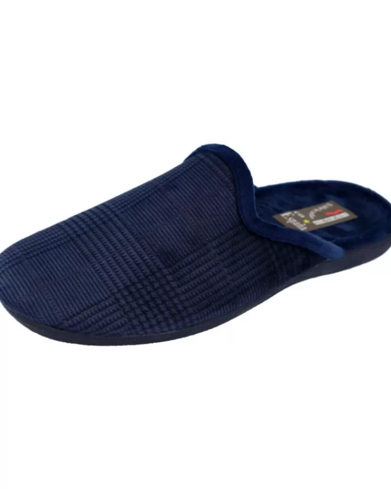 Man BUBBLE BOBBLE Man House Slipers 60-Escocia Zapatillas De Casa Hombre Azul
