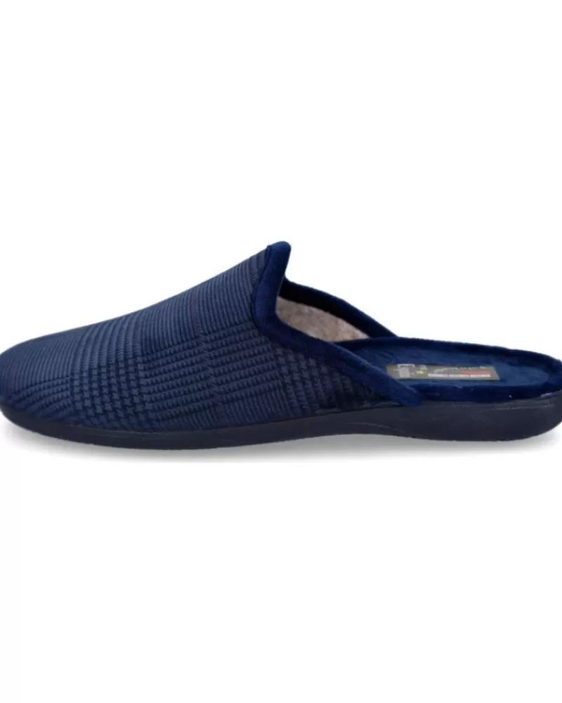 Man BUBBLE BOBBLE Man House Slipers 60-Escocia Zapatillas De Casa Hombre Azul