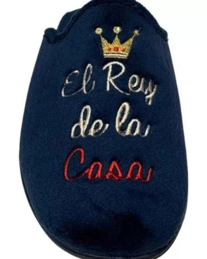 Man CABRERA Man House Slipers Pantufla El Rey De La Casa Azul