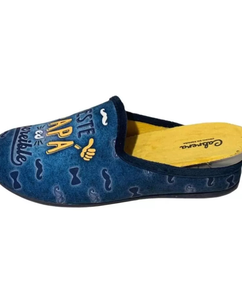 Man CABRERA Man House Slipers Pantufla Este Pap Es Increble Azul