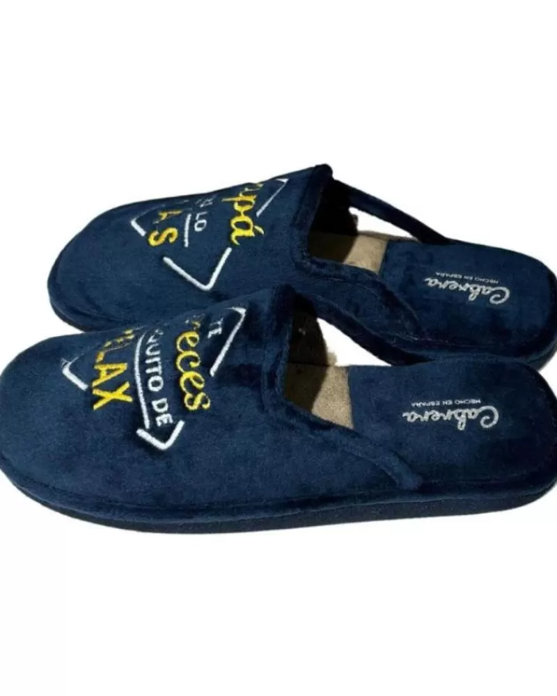 Man CABRERA Man House Slipers Pantufla Papa Eres Lo Mas Azul