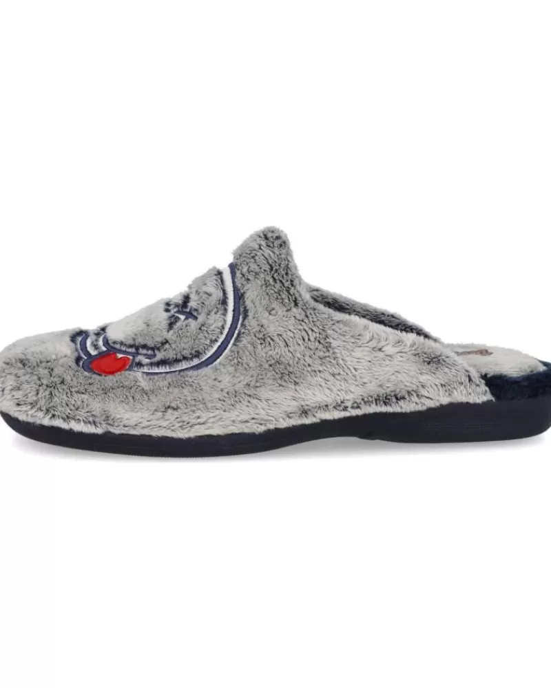 Man DEVALVERDE Man House Slipers 3520 Zapatillas De Casa Homb Azul