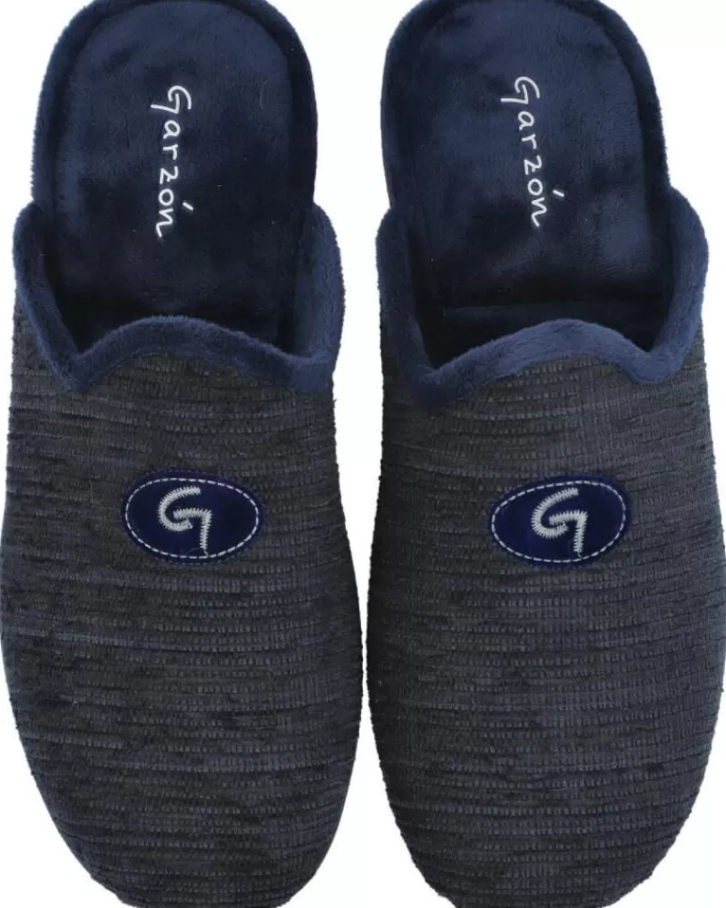 Man GARZON Man House Slipers 6001-466 Zapatillas De Casa Homb Azul