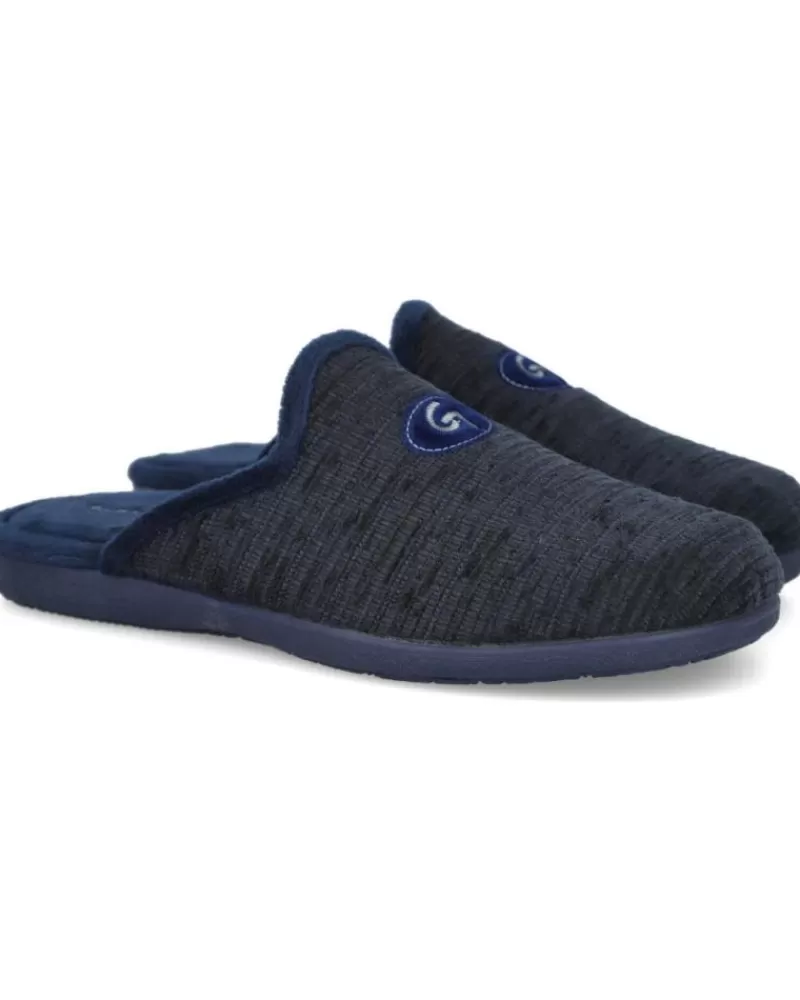 Man GARZON Man House Slipers 6001-466 Zapatillas De Casa Homb Azul