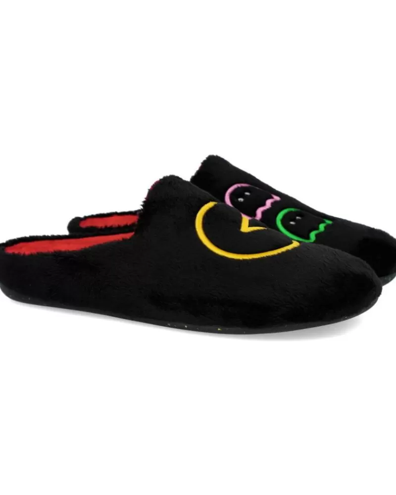Man GARZON Man House Slipers 8304-275 Zapatillas De Casa Homb Negro