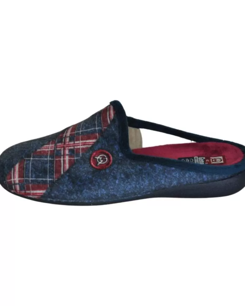 Man GEMA COMFORT Man House Slipers Gema Confort - Zapatillas Para El Hogar Plantillas Extraib Marino