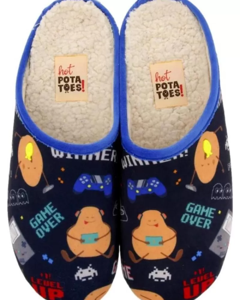 Man HOT POTATOES Man House Slipers Zapatillas Casa Hombre Faulkton 70127 Azul