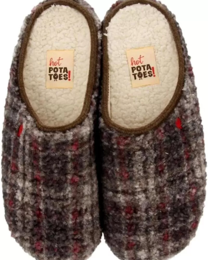Man HOT POTATOES Man House Slipers Zapatillas Casa Hombre Ramsau 70103 Marron