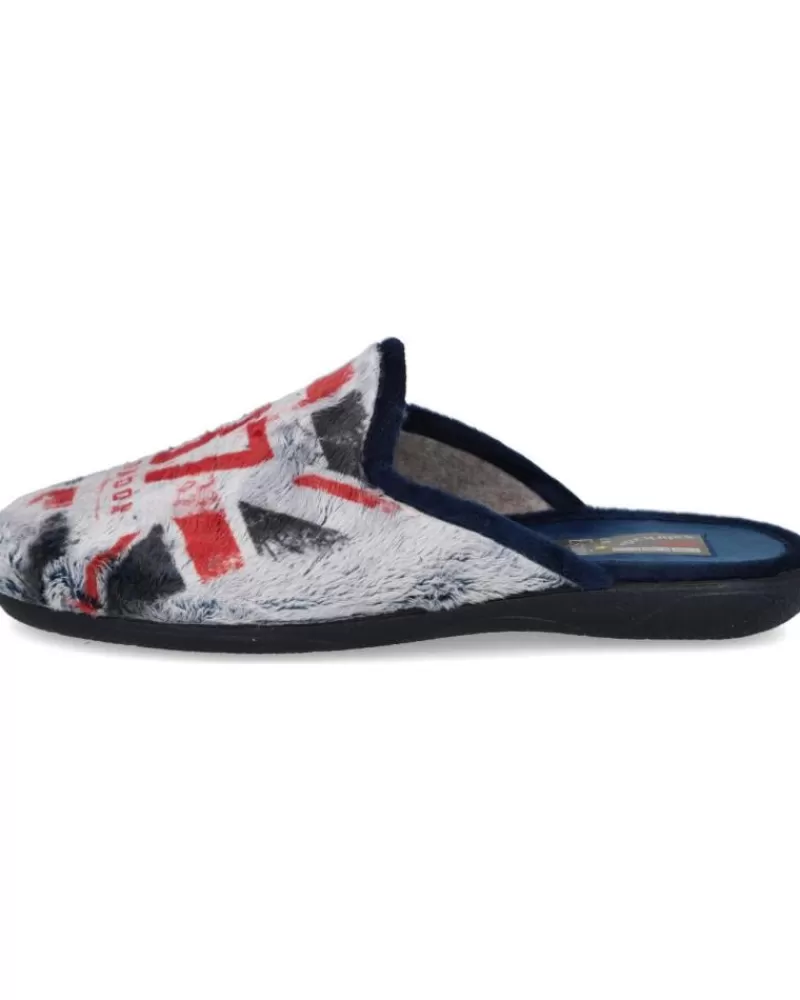 Man L&R SHOES Man House Slipers L&R Shoes Lr Shoes 60-B-Iceber Zapatillas De Cas Azul