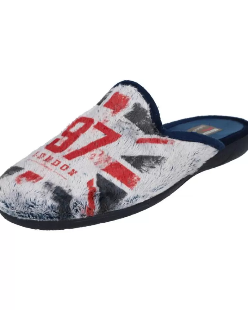 Man L&R SHOES Man House Slipers L&R Shoes Lr Shoes 60-B-Iceber Zapatillas De Cas Azul